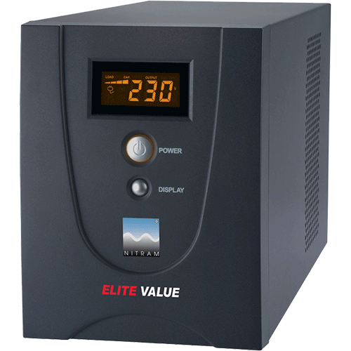 zz Nitram Onduleur 1200VA ELITE VALUE 1200E-GP Line interactive 1200 VA In Line 720 Watts ***Obsolète nous consulter pour équivalent ***