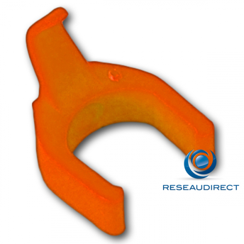 Patchsee Patchclip OR/PC Clip de repérage complémentaire Orange pour Cordon RJ 45 lumineux Boite de 50