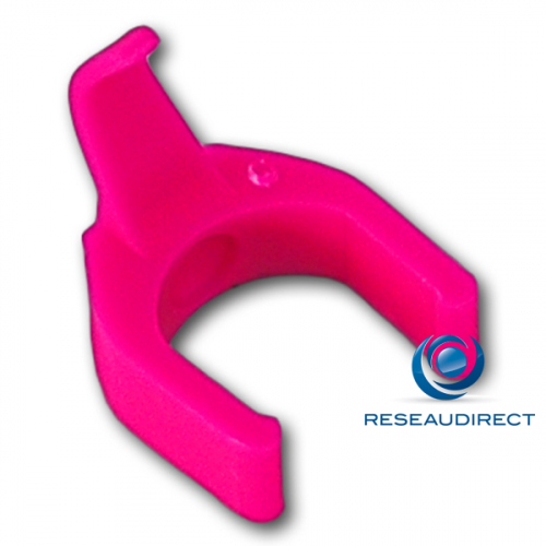 Patchsee Patchclip RF/PC Clip de repérage complémentaire Rose pour Cordon RJ 45 lumineux Boite de 50