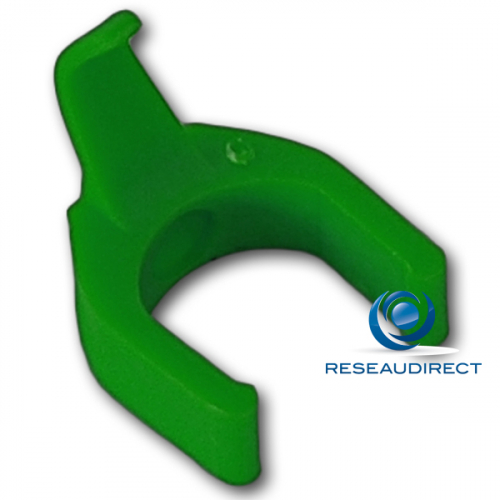 Patchsee Patchclip VM/PC Clip de repérage complémentaire Vert Moyen pour Cordon RJ 45 lumineux Boite de 50