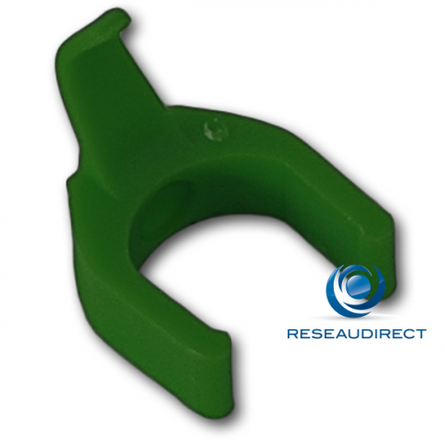 Patchsee Patchclip VS/PC Clip de repérage complémentaire Vert Sombre pour Cordon RJ 45 lumineux Boite de 50