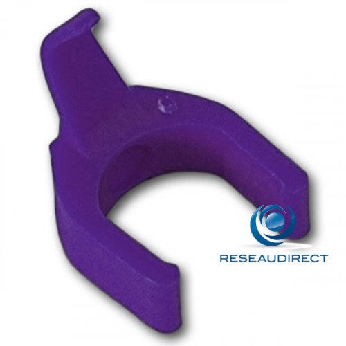 Patchsee Patchclip VI/PC Clip de repérage complémentaire Violet pour Cordon RJ 45 lumineux Boite de 50