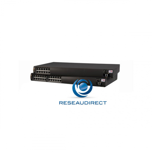Microsemi PD-9606G/ACDC/M Injecteur POH POE 6 ports Giga RJ45 4Paires 95W Midspan 802.3at/af rackable 19p SNMP 1000W 220V