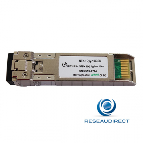 Netkea NTK-+C33-10X-ED transceiver SFP+ CWDM 10Gb/s Mono-mode 1330nm 8.4dB 10km 2xLC DDMI -40/+85°C