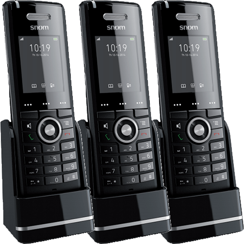 3 téléphones DECT supplémentaires M65 chargeur