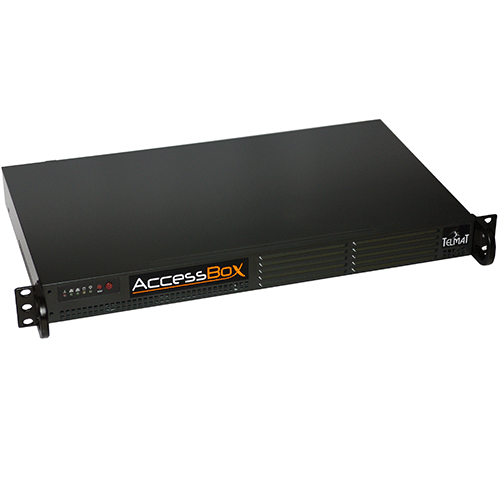 Telmat AccessBox 1 contrôleur Internet Firewall 10 accès simultanés 2 ports Ethernet RJ45 rackable 19" garantie 1an (extensible 500 accès)