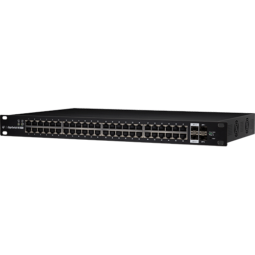 Ubiquiti ES48-500W EdgeSwitch commutateur POE 48 Gigabit 802.3at/af actif 48V passif 24V 2 SFP 2 SFP+ budget puissance 500W
