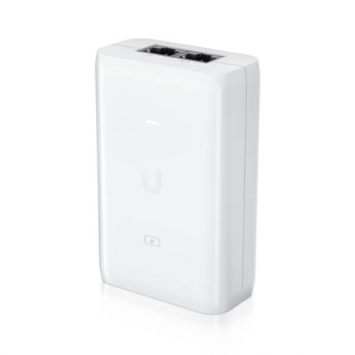 Ubiquiti U-POE+-EU Injecteur PoE 802.3af/at 30 Watts Gigabit 1 port compact protection surtension et sur-intensité (25/10=)