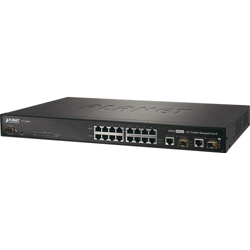 Planet VC-820M Switch concentrateur VDSL2 30a 8 ports RJ11 / POTS + 2 Giga RJ45/SFP adminstrable SNMP Websmart avancé