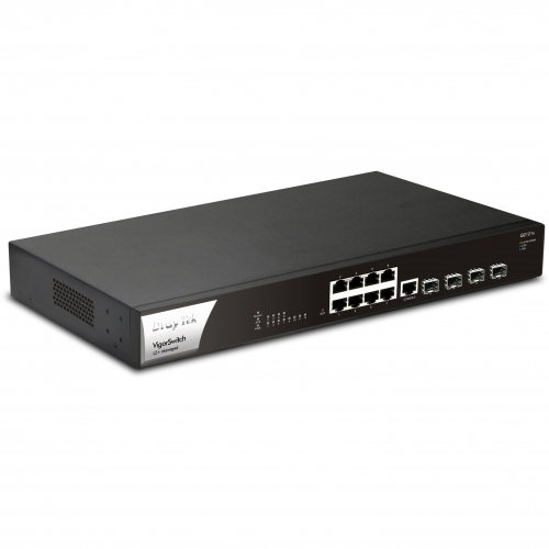 Draytek VIGORSWITCH Q2121X Switch L2+ Niveau 2 plus 8 ports RJ45 2,5 Gbps + interfaces 4 SFP+ 10 Gigabit