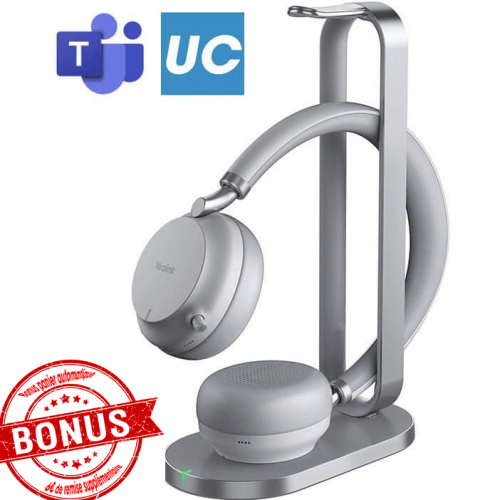 Casque Bluetooth BH72 Kit Teams Gray USB A