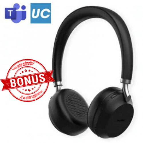 Casque Bluetooth BH72 Lite Teams Black USB A