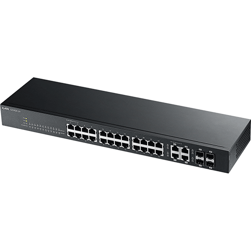Zyxel GS1920-24v2 Switch Nebulaflex administrable Smart Web ou Cloud 24 ports Gigabit + 4 Combo SFP niveau 2