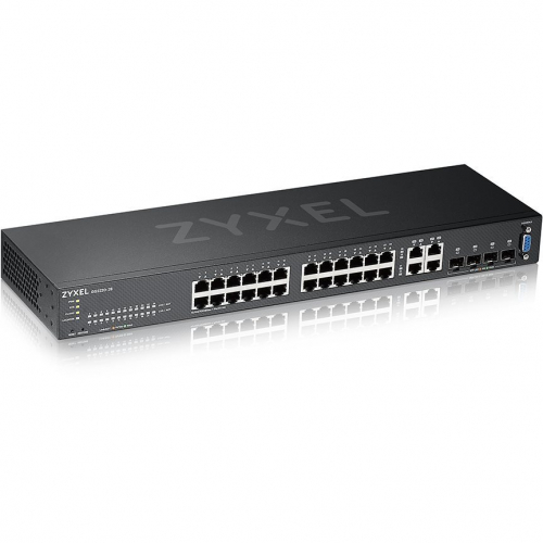Zyxel GS2220-28 Switch 24 ports Gigabit niveau L2 triple admin administrable Web SNMP et Cloud Nebulaflex Pro 4 Rj45-SFP 