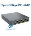 CTS XFS-5112-1D Switch Commutateur Ethernet Full 10 Gigabit avec 12 ports SFP+ 10 gbps mixtes 1G / 10G paramétrage de Niveau 2 avancé alimentation 48 VDC (25/8=) 