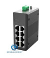 - Fiberroad FR-6N3008 switch industriel Gigabit Ethernet 8 ports 10/100/1000 Mbs rail Din Boitier métal -20 + 70°C alim 9-56 VDC équivalent Moxa EDS-208 EDS-208A