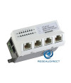 Microsens MS440202PM-48G6+ Switch 45x45 4x1000TX PoE+ 1x1000LX SC Monomode 1310nm 1x10/100/1000TX PoE+ modèle horizontal 44 57 VDC