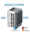 - Microsens MS652719PMX Switch industriel 16 ports L2+ Anneau 12 ports 1000Base-T POE+ 4 x SFP+ 1000-X / 10Gbase-X double alim 24-57 VDC 2 I/O USB C -40/+75°C (provisoire) =