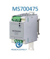 Microsens MS700475 alimentation POE industrielle sortie 54VDC continus (48-56 VDC) fixation rail DIN 65 Watts entrée 85-264 VAC températures -30 à 70°C =