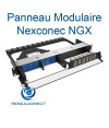 - Nexconec NGXPP03 Tiroir optique modulaire Hybride NGX panneau de brassage mixte fibre RJ45 haute densité Chassis 1U 19 pouces 6 slots vide (72 fibres 12 RJ45 F) (25/8=)