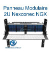 - Nexconec NGXPP21 Tiroir optique modulaire compact NGX panneau de brassage fibre Ultra haute Densité Chassis 2U 19 pouces 12 slots vide (288 fibres) (25/8=)
