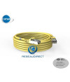 Platine Réseaux 2225J Cordon RJ45 cat6a SFTP 5m blindé (écran et tresse) JAUNE LSOH Manchon qualité Premium testé Certifié 5 m