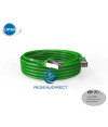 Platine Réseaux 2225V Cordon RJ45 cat6a SFTP 5m blindé (écran et tresse) VERT LSOH Manchon qualité Premium testé Certifié 5 m