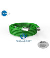 Platine Réseaux 2230v Cordon RJ45 cat6a SFTP 7m blindé (écran et tresse) Vert LSOH Manchon qualité Premium testé Certifié 7 m