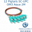 Nexconec-pack de 12 Pigtails OM3 SC 900 microns colorisés