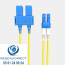 Nexconec cordon optique LC-UPC/SC-UPC duplex G657/A1 vue de dessus
