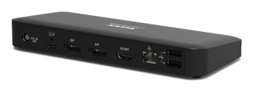 Docking USB-C 3vidéo HDMI&DP +USB +RJ45 +Audio +PD