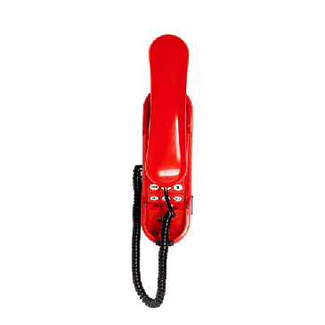 Téléph. urgence HD2000 analog. clavier rouge
