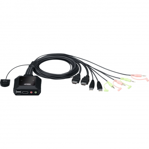 Mini switch KVM 2 ports HDMI 4K audio