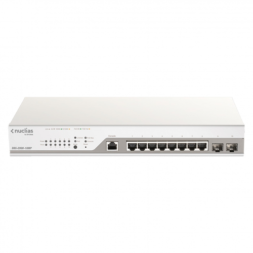 Nuclias Switch 8 Ports Giga PoE at 130W + 2 SFP