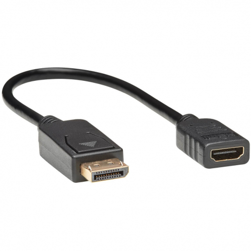 Adapt. DisplayPort M vers HDMI F HDCP noir 30,4 cm