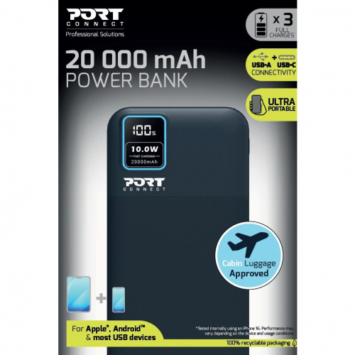 Powerbank 20,000mAh avec écran LCD