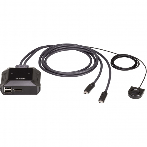 KVM swith 2 ports USB-C 4K DisplayPort