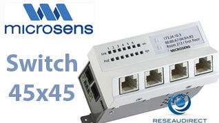 Switches pour Goulotte 45 45 Microsens