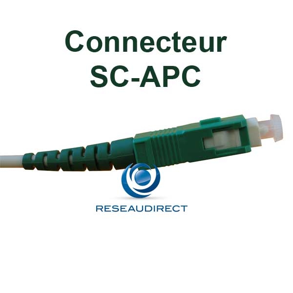 SC-APC Connecteur Fibre Orange Free Bouygues SFR